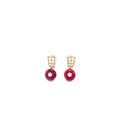 BVLGARI SERPENTI EARRINGS ROSE GOLD DIAMONDS