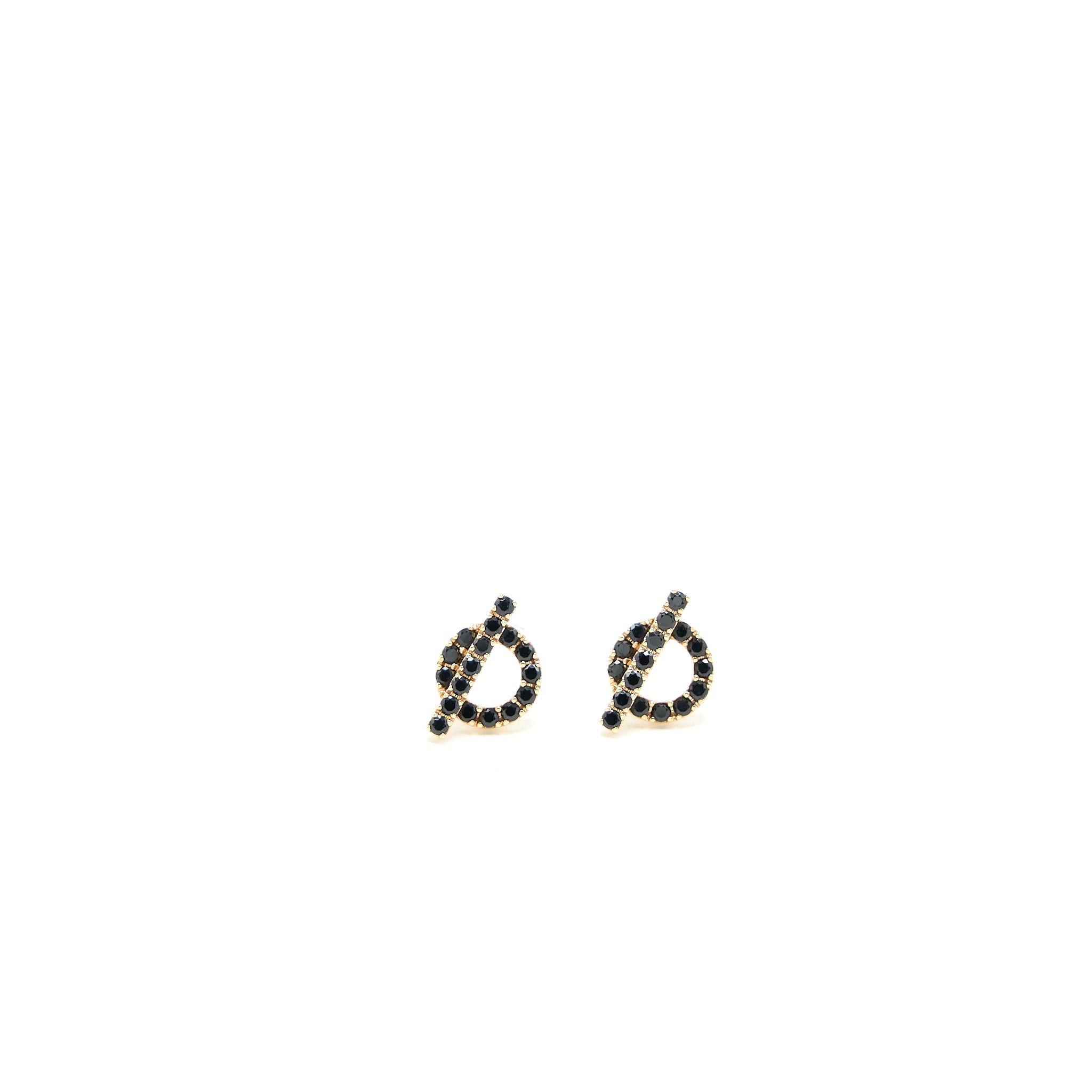 HERMES FINESSE EARRINGS ROSE GOLD SPINELLES