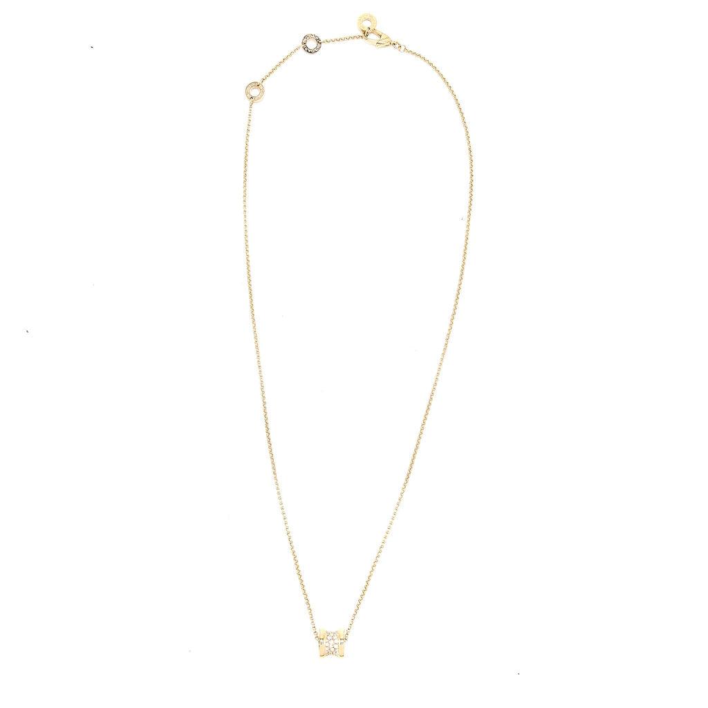 BVLGARI B. ZERO1 NECKLACE ROSE GOLD DIAMONDS