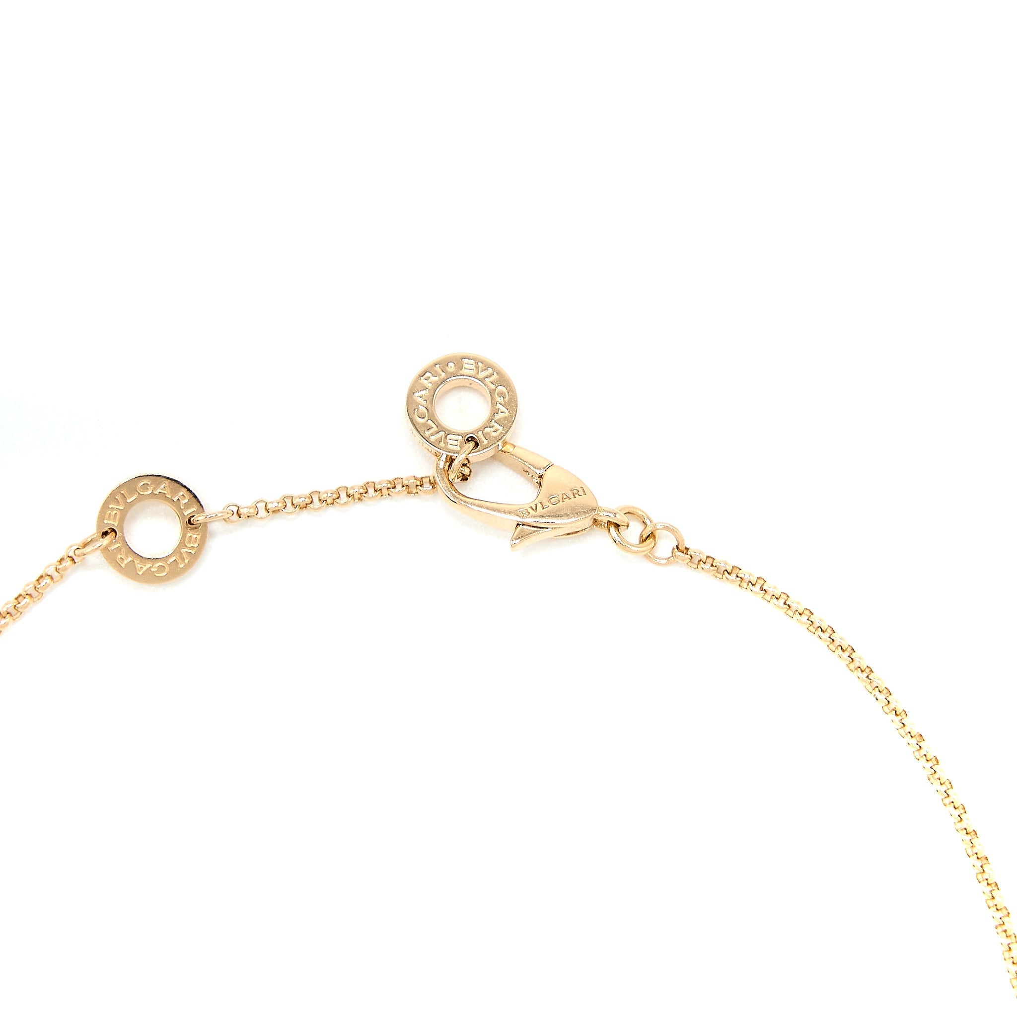 BVLGARI B. ZERO1 NECKLACE ROSE GOLD DIAMONDS