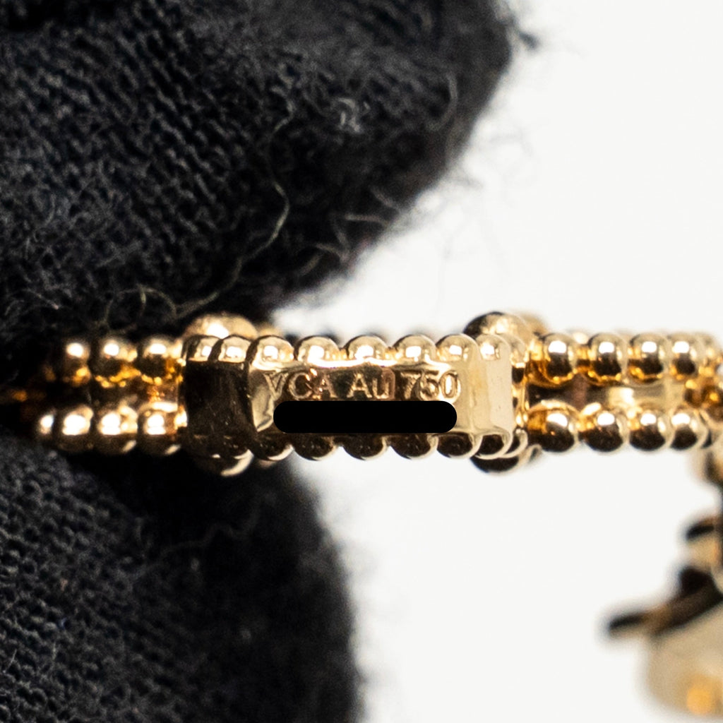 VAN CLEEF & ARPELS ALHAMBRA BRACELET 5 MOTIFS ONYX YELLOW GOLD