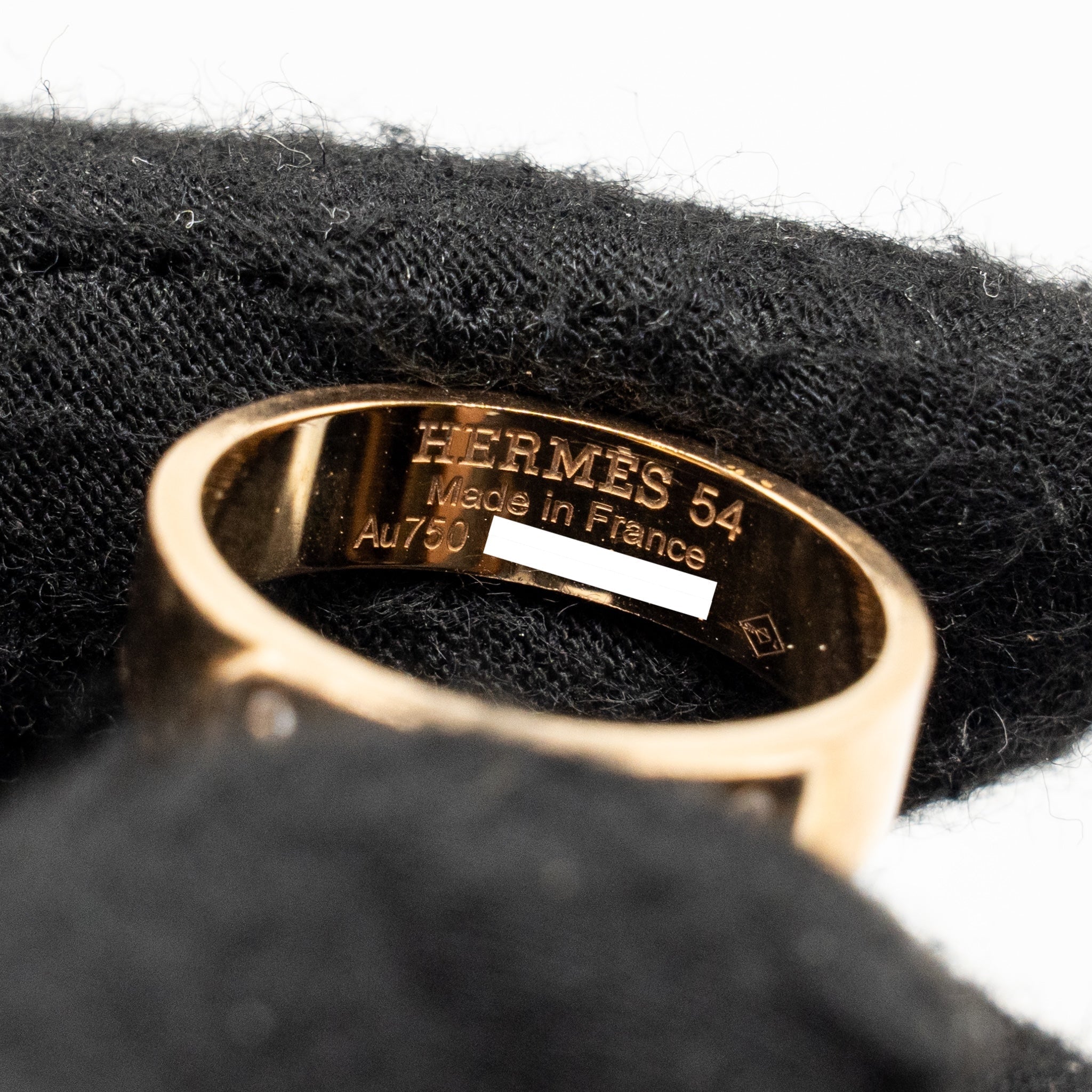 HERMES KELLY RING ROSE GOLD, DIAMONDS