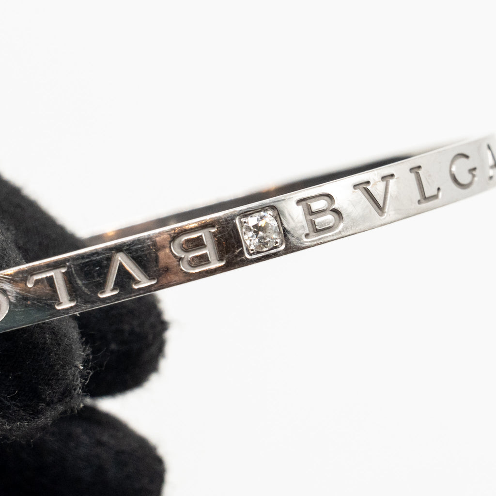 BVLGARI BRACELET BVLGARI BVLGARI ESSENTIAL WHITE GOLD WITH DIAMONDS