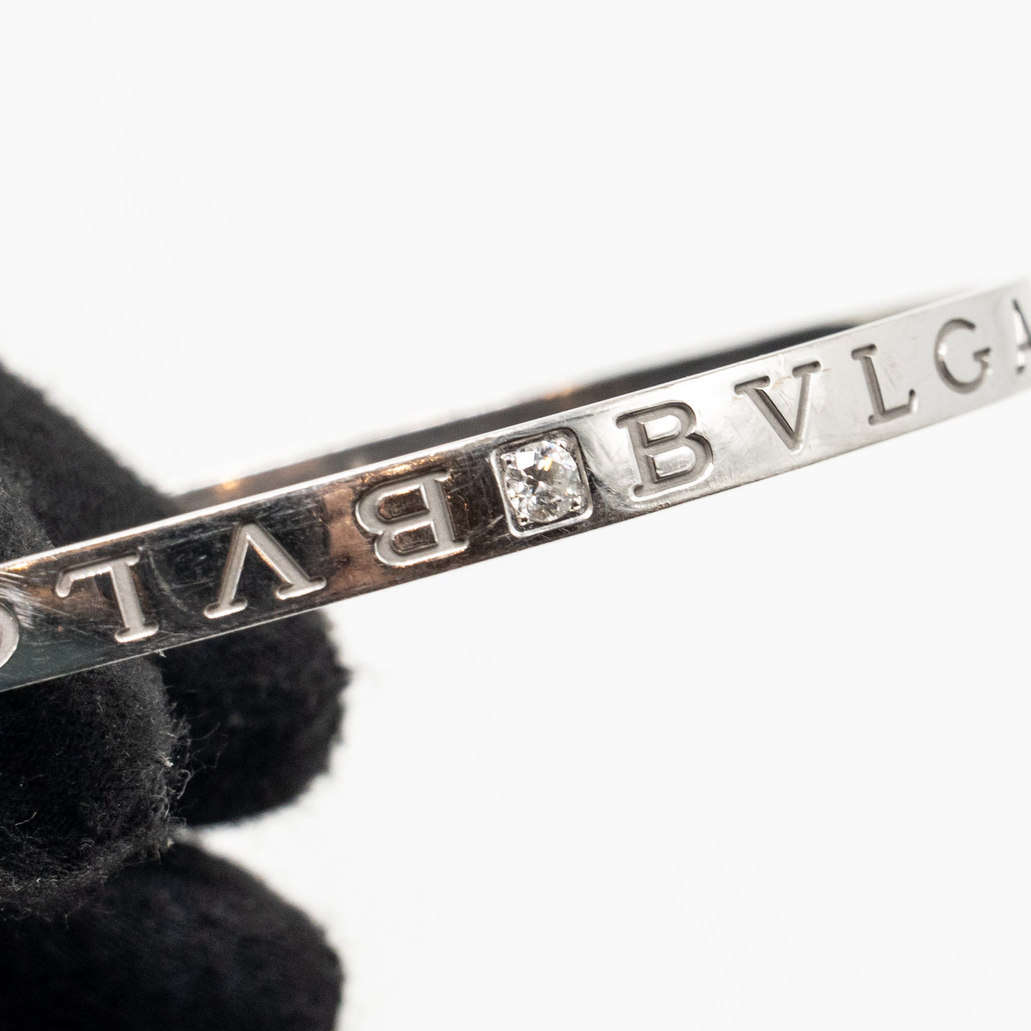 BVLGARI BRACELET BVLGARI BVLGARI ESSENTIAL WHITE GOLD WITH DIAMONDS