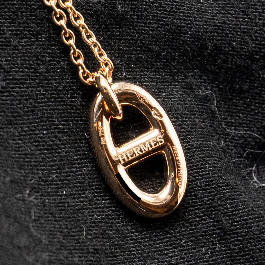 HERMES FARANDOLE PENDANT ROSE GOLD