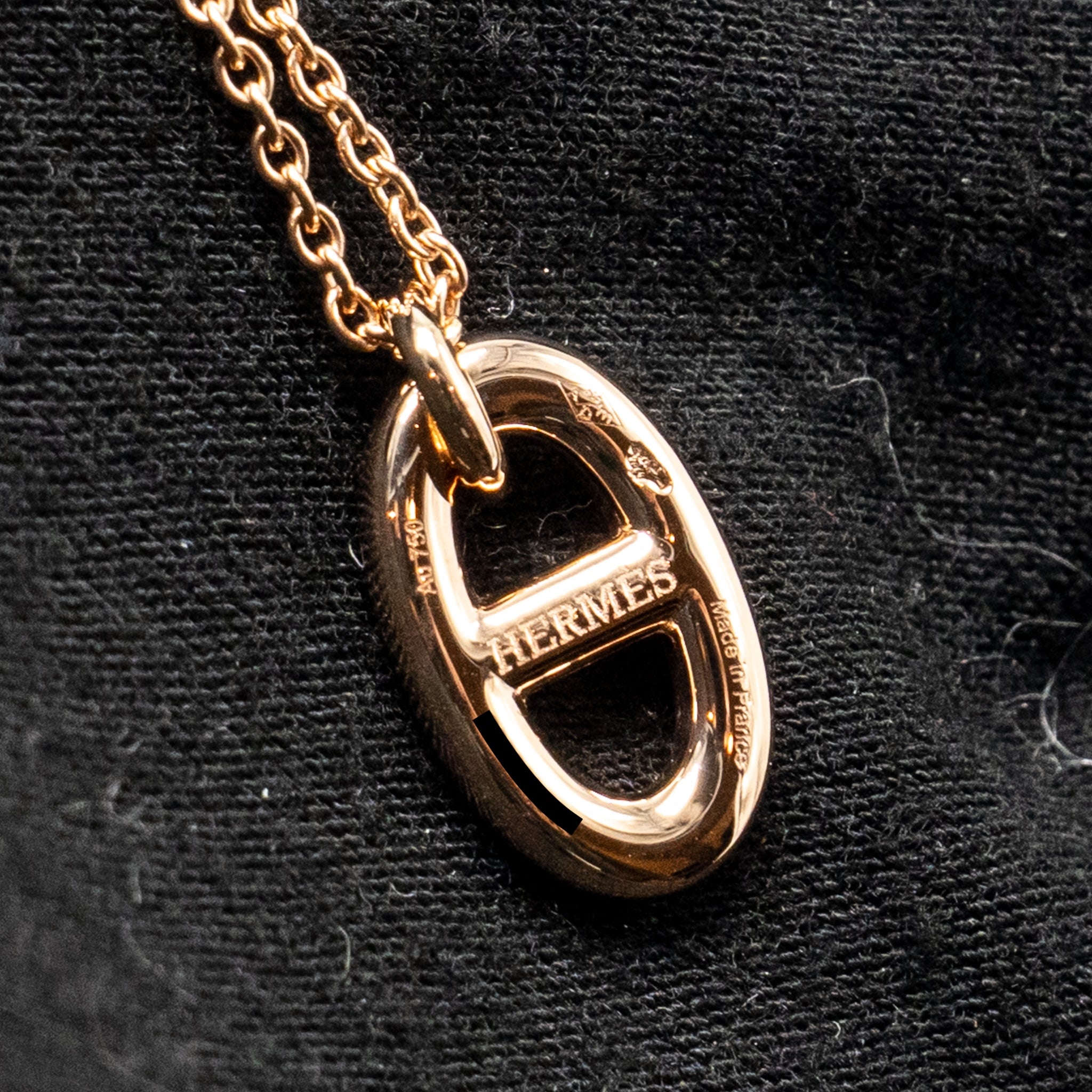 HERMES FARANDOLE PENDANT ROSE GOLD