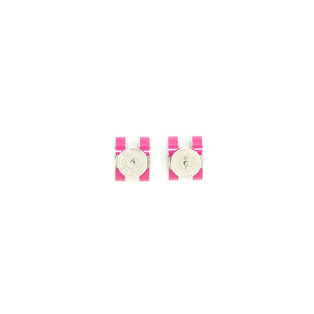 HERMES POP H EARRINGS DARK PINK SHW