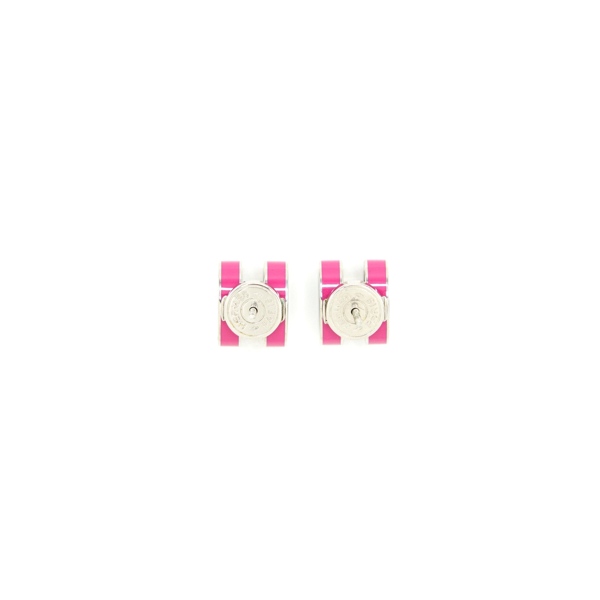 HERMES POP H EARRINGS DARK PINK SHW