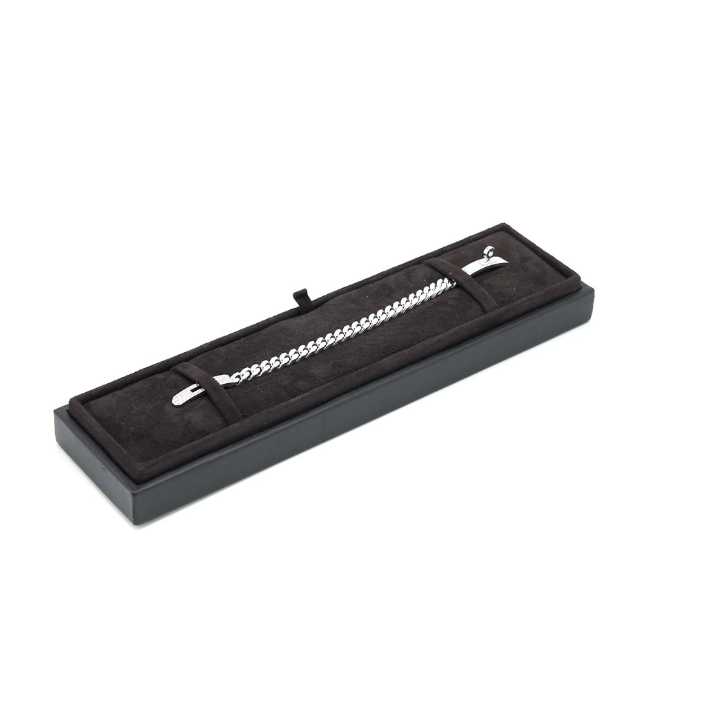 HERMES KELLY GOURMETTE BRACELET WHITE GOLD, DIAMONDS