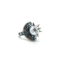 GUCCI CRYSTAL AND PEARLS RING