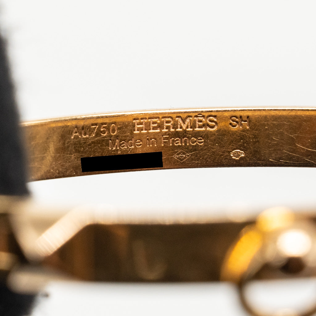 HERMES COLLIER DE CHIEN BRACELET ROSE GOLD