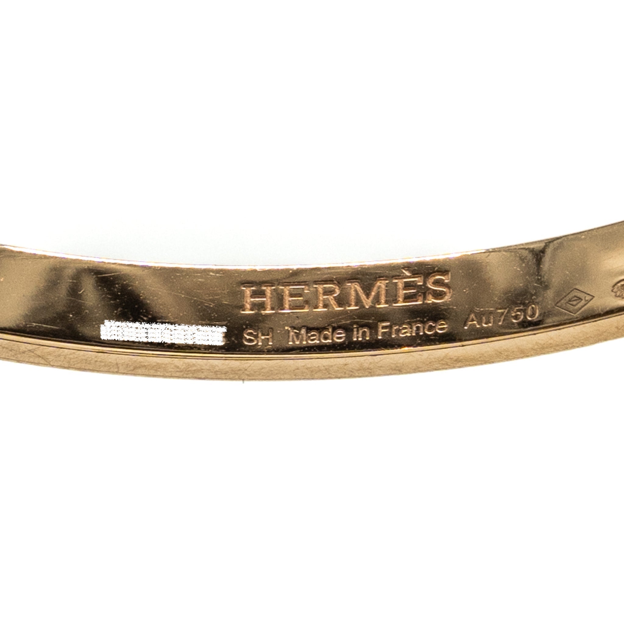 HERMES KELLY CADENAS BRACELET ROSE GOLD/DIAMONDS