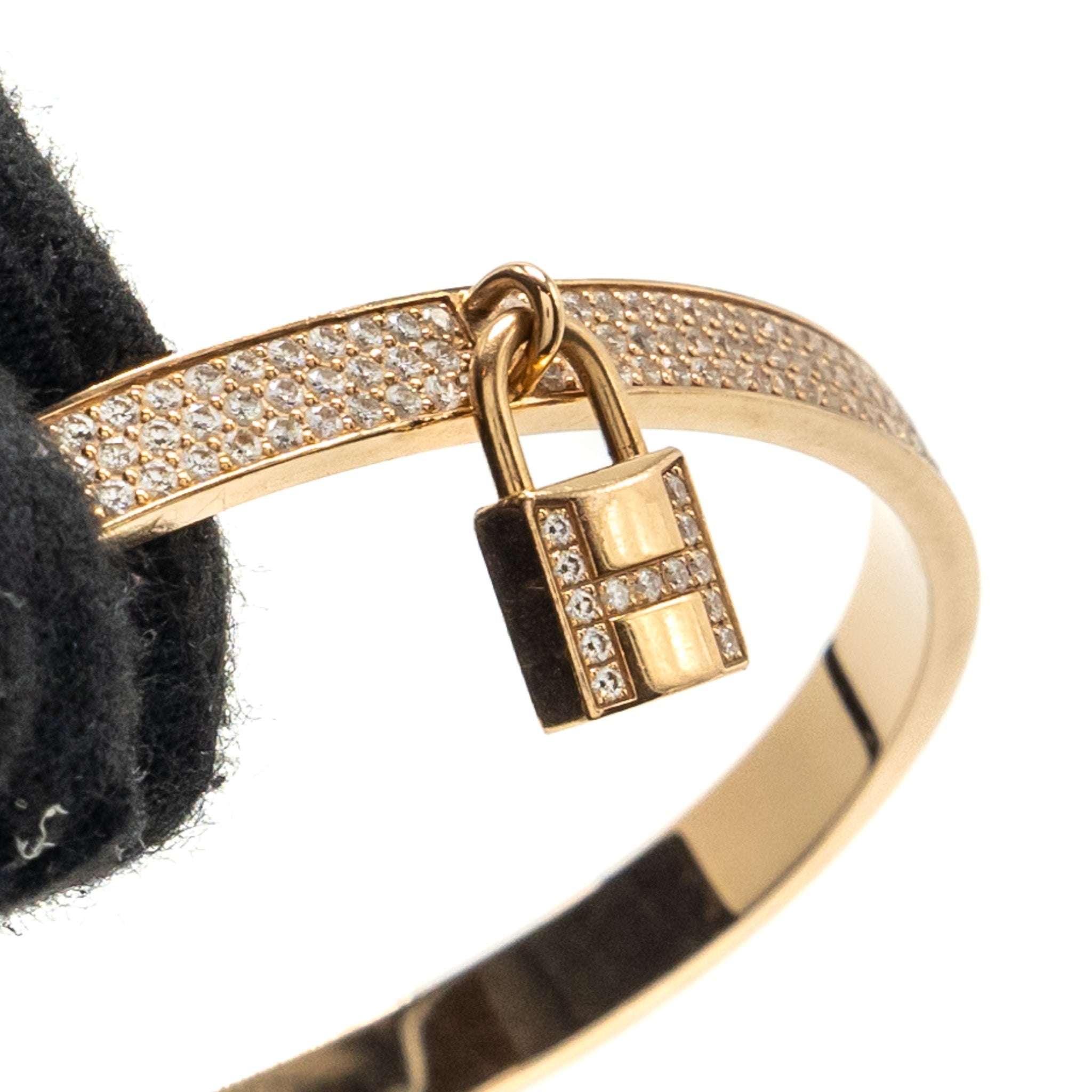 HERMES KELLY CADENAS BRACELET ROSE GOLD/DIAMONDS