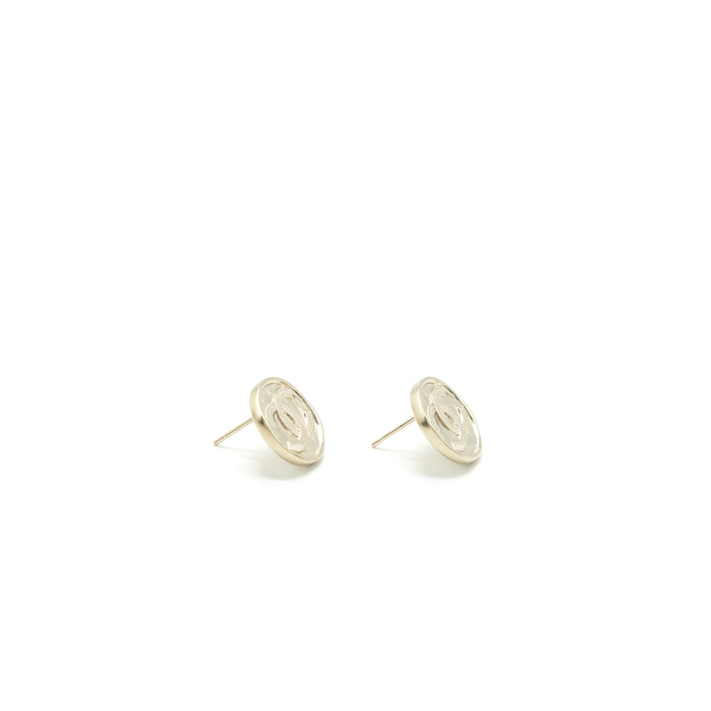 CHANEL MINI COIN CC EARRINGS LGHW