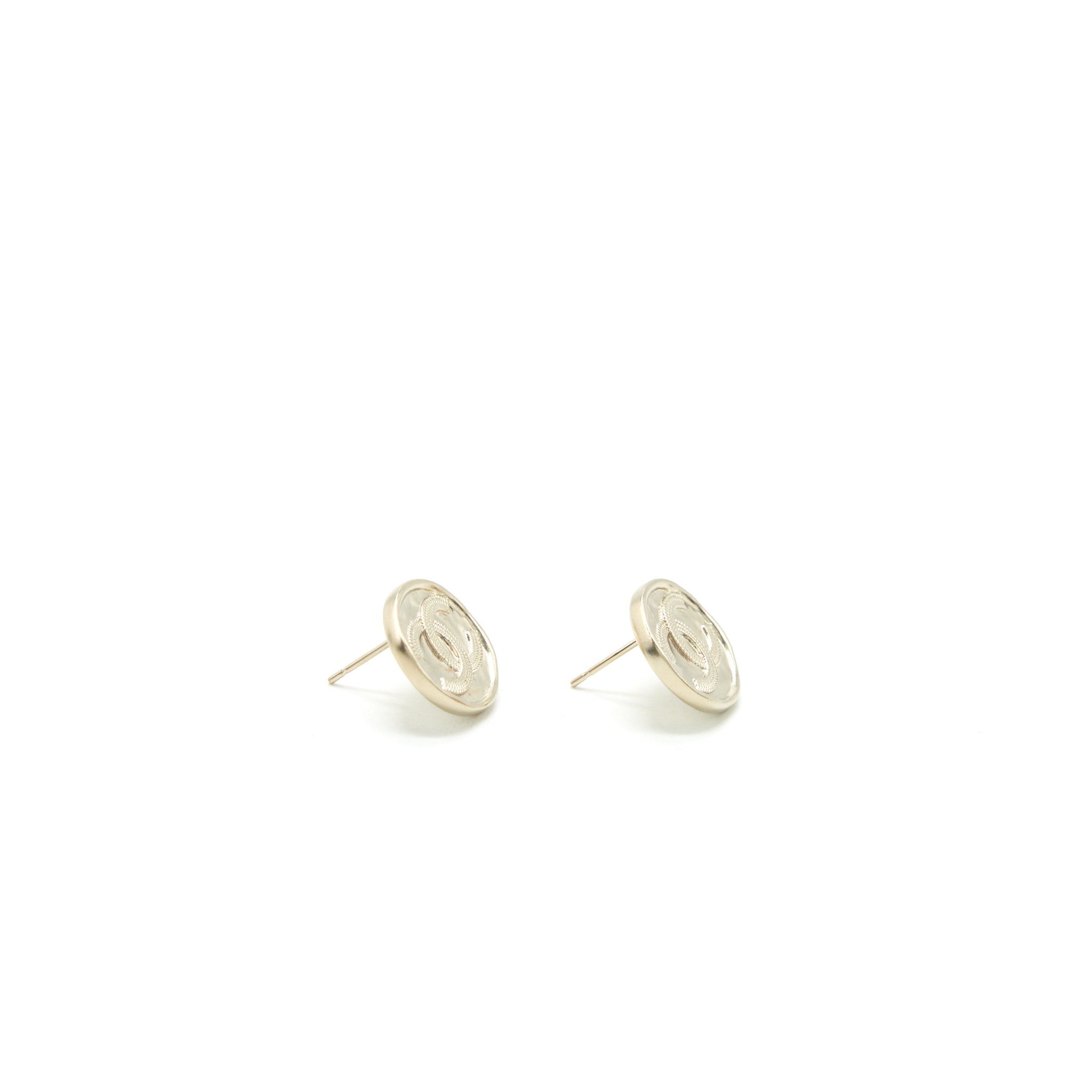 CHANEL MINI COIN CC EARRINGS LGHW
