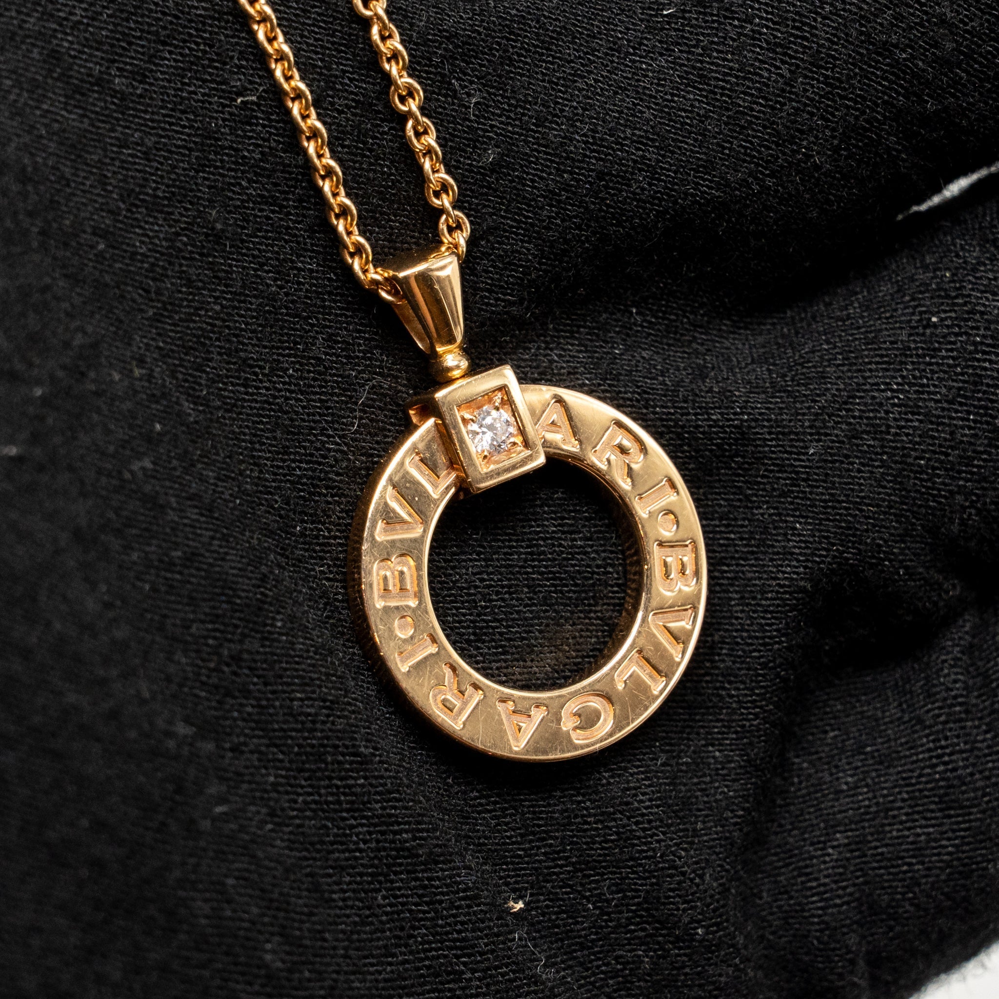 BVLGARI BVLGARI NECKLACE ROSE GOLD DIAMOND
