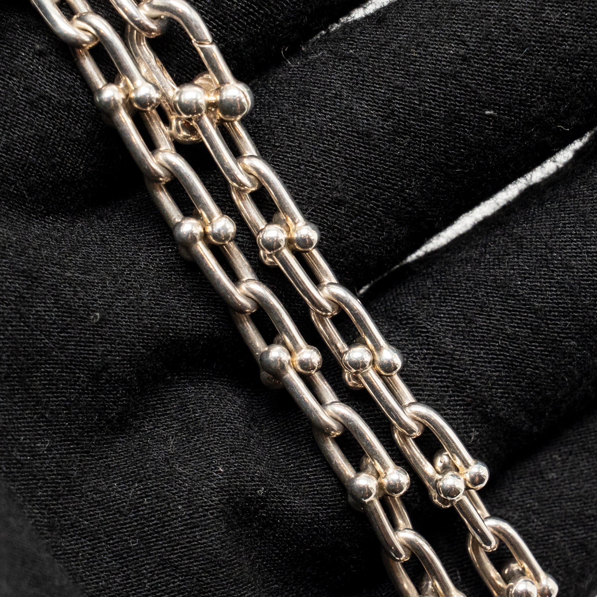 TIFFANY HARDWARE SMALL LINK NECKLACE STERLING SILVER