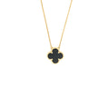 VAN CLEEF & ARPELS VINTAGE ALHAMBRA PENDANT OYNX WITH YELLOW GOLD