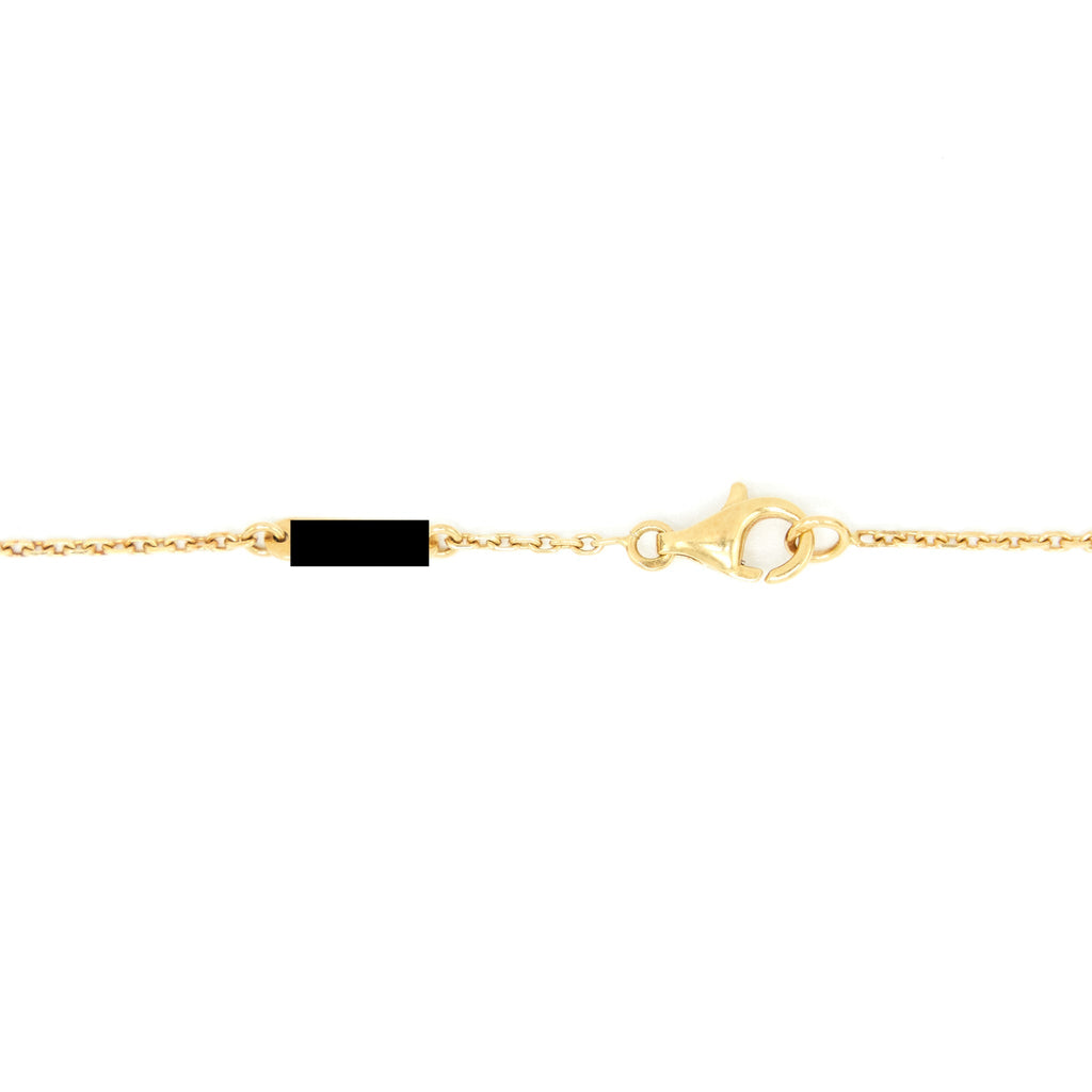 VAN CLEEF & ARPELS VINTAGE ALHAMBRA PENDANT OYNX WITH YELLOW GOLD