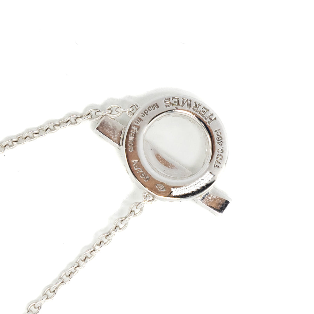 HERMES FINESSE PENDANT WHITE GOLD DIAMONDS