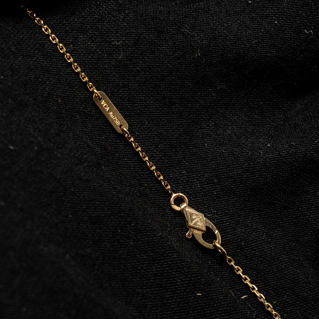 VAN CLEEF & ARPELS FRIVOLE PENDANT YELLOW GOLD DIAMONDS