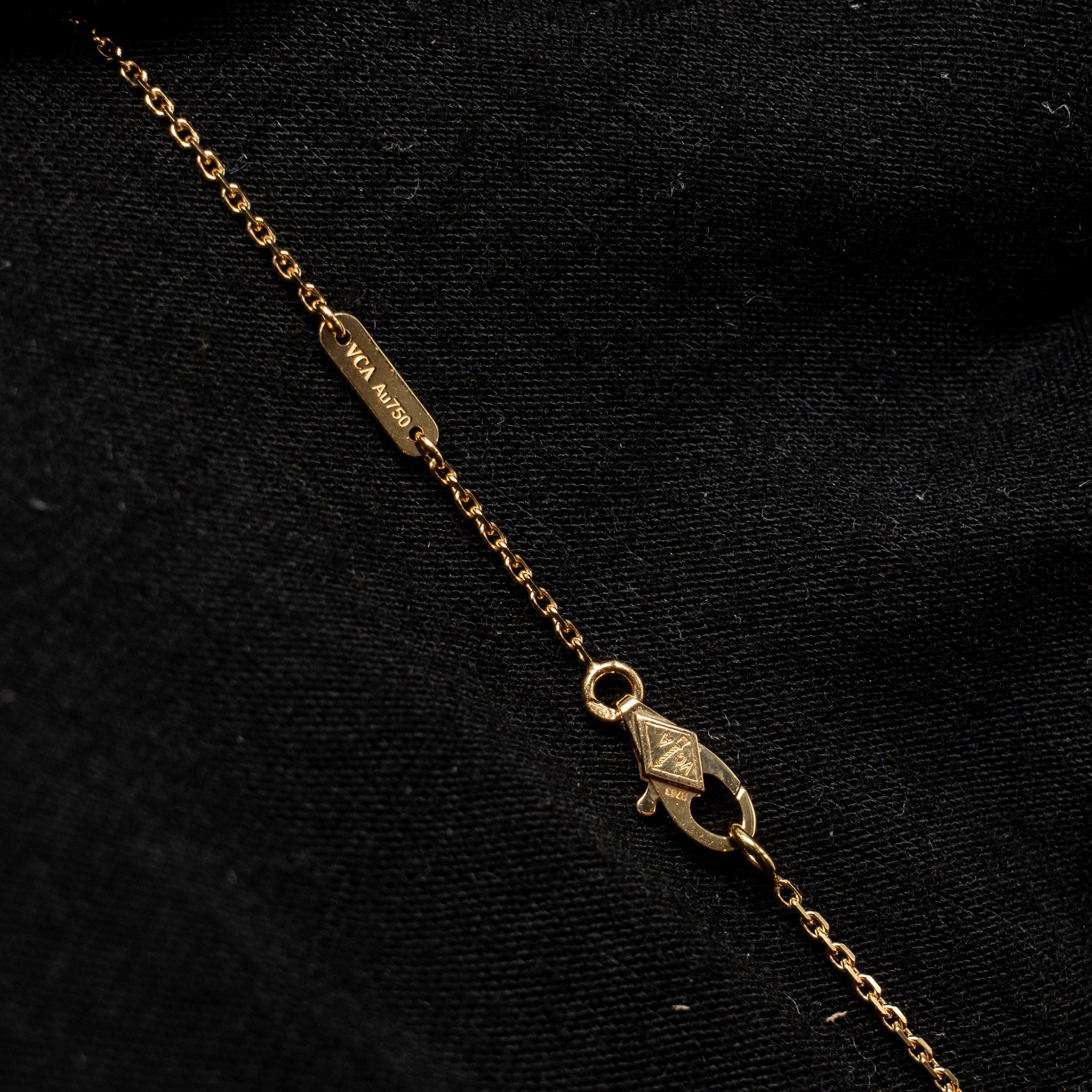 VAN CLEEF & ARPELS FRIVOLE PENDANT YELLOW GOLD DIAMONDS