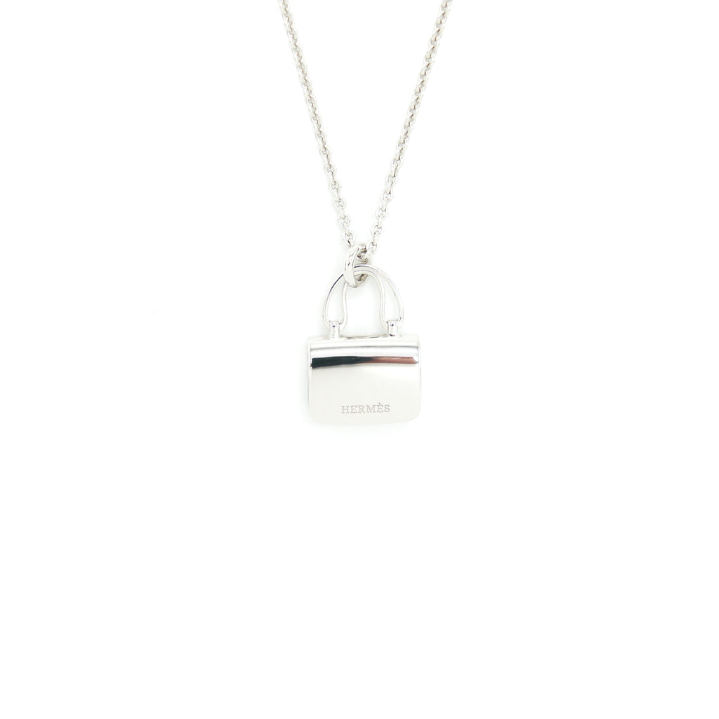 HERMES AMULETTE CONSTANCE PENDANT WHITE GOLD WITH DIAMONDS (NEW VERSION)