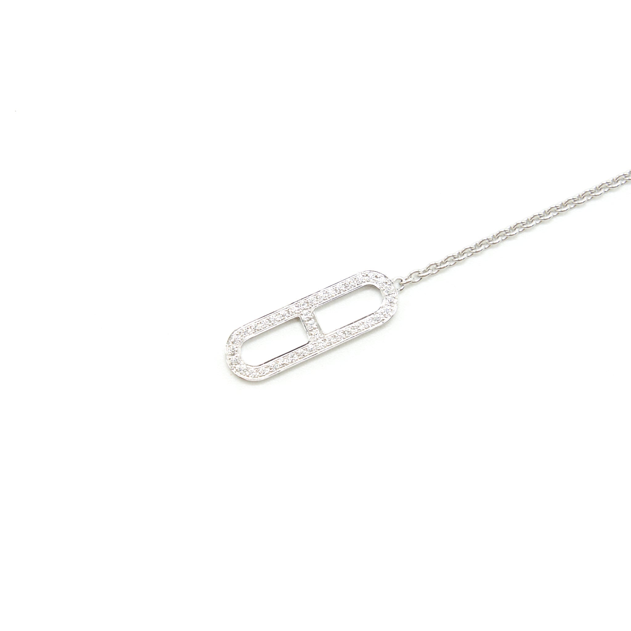 HERMES EVER CHAIN D'ANCRE BRACELET WHITE GOLD