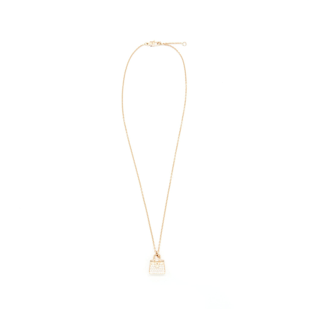 HERMES AMULETTE BIRKIN PENDANT 18K ROSEGOLD NEW VERSION