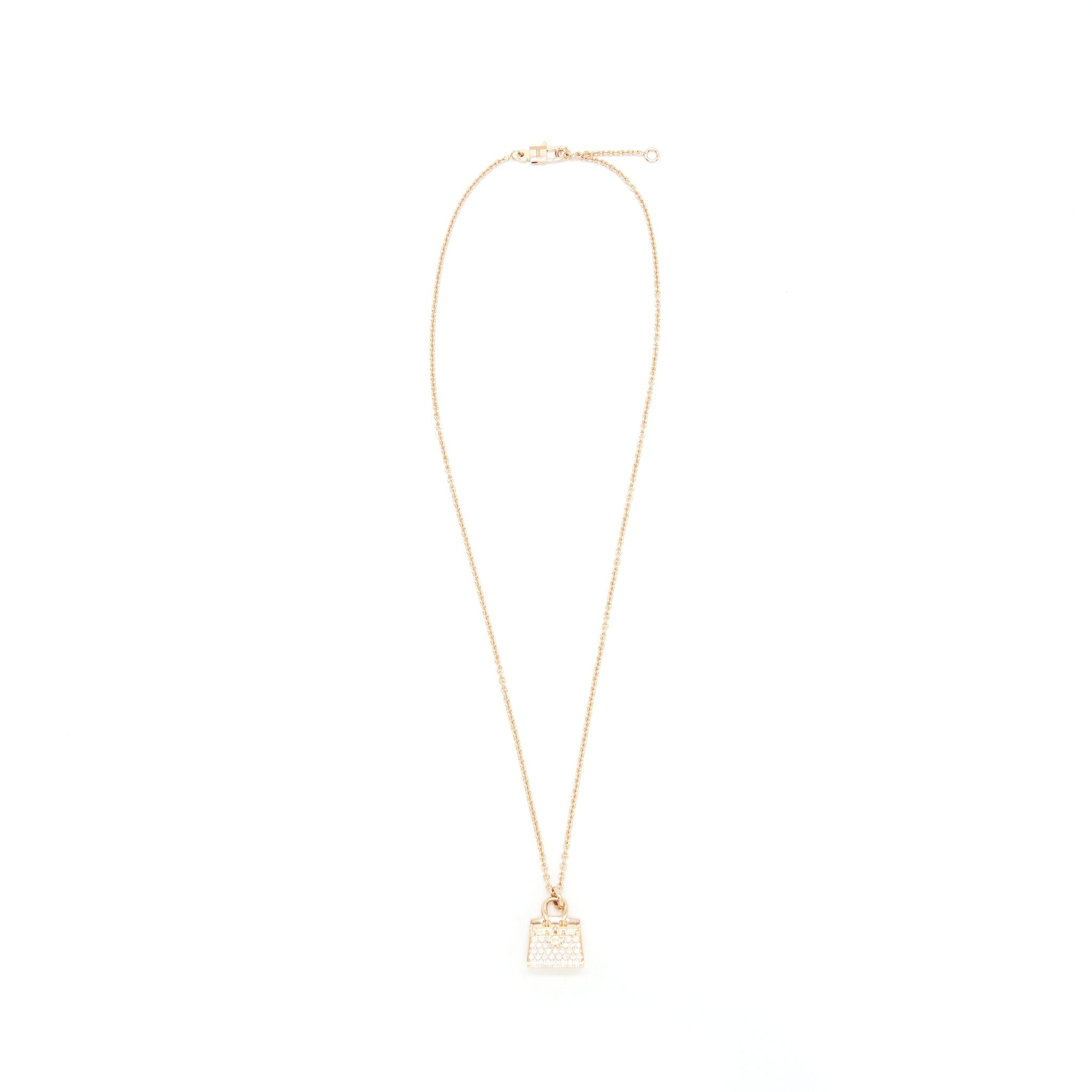 HERMES AMULETTE BIRKIN PENDANT 18K ROSEGOLD NEW VERSION