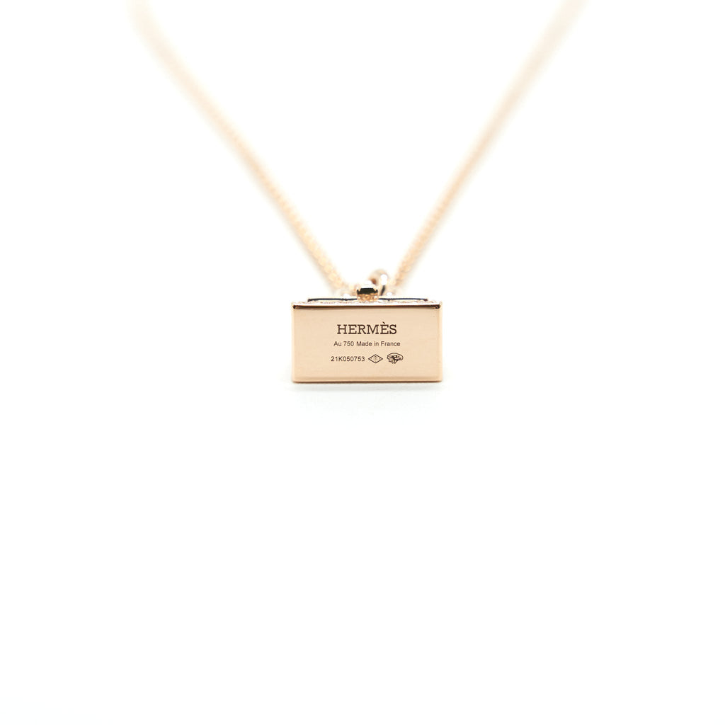 HERMES AMULETTE BIRKIN PENDANT 18K ROSEGOLD NEW VERSION