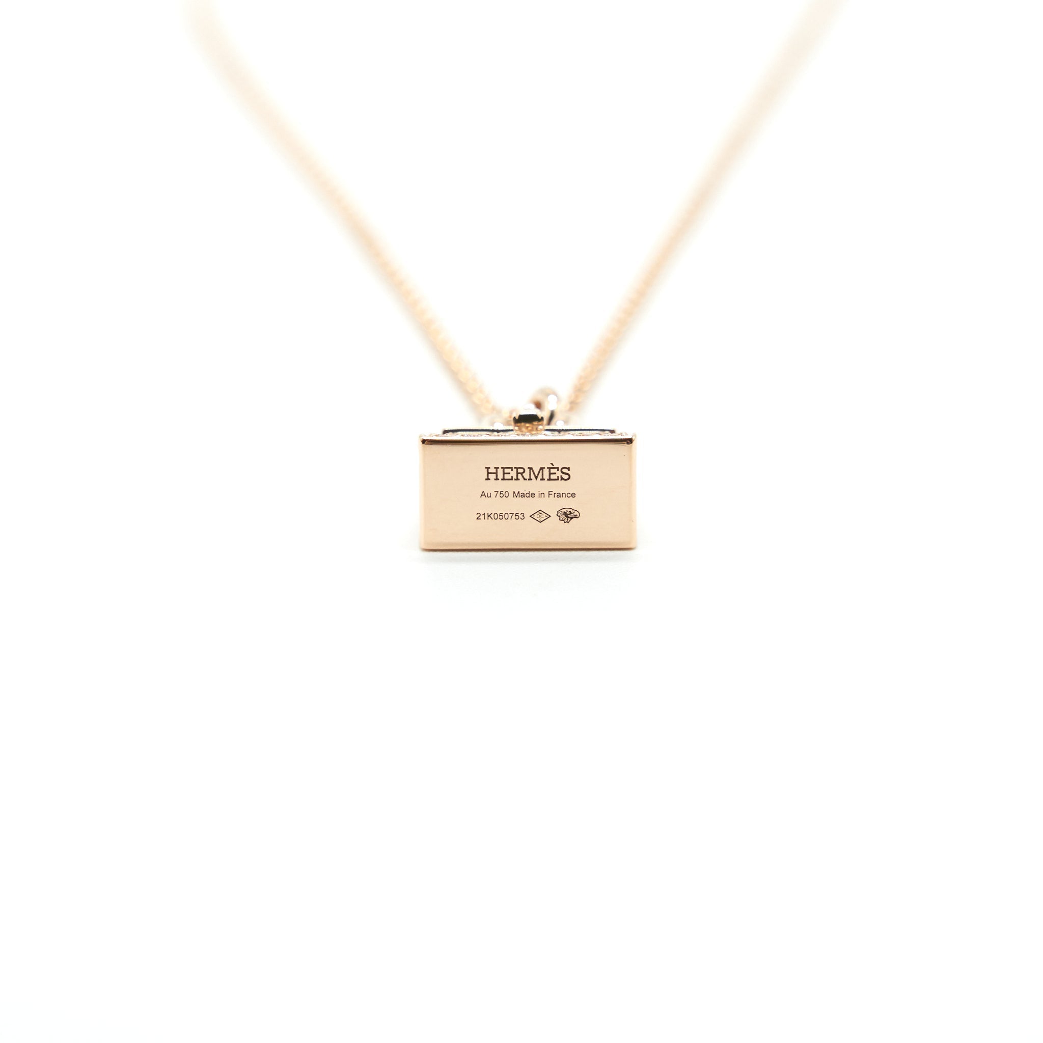 HERMES AMULETTE BIRKIN PENDANT 18K ROSEGOLD NEW VERSION