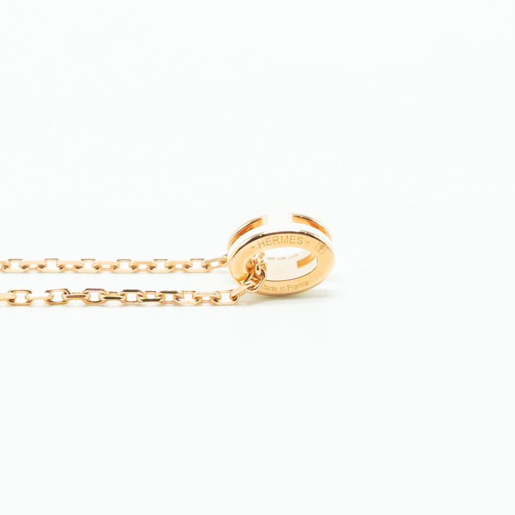 HERMES MINI POP H PENDANT BLANC RGHW