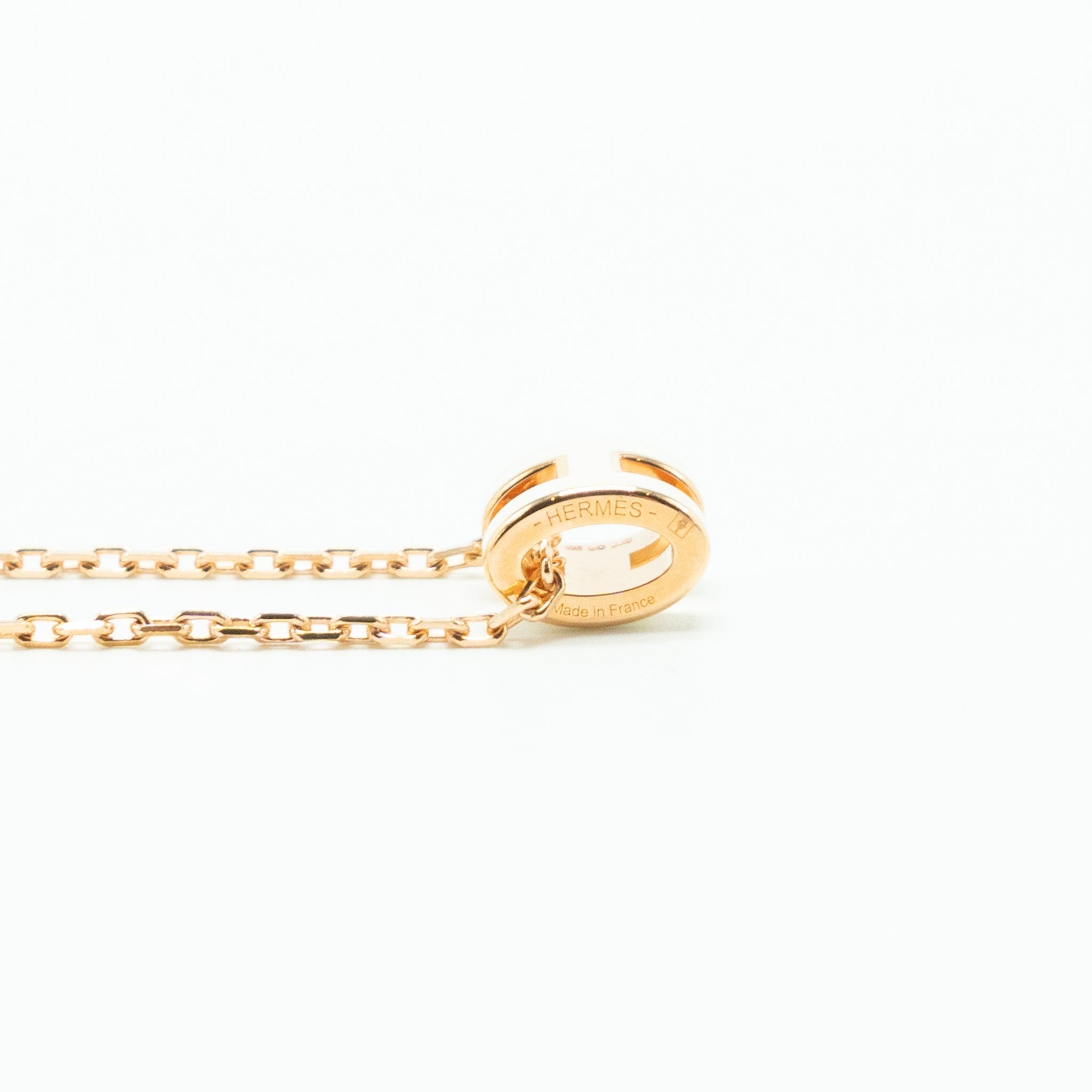 HERMES MINI POP H PENDANT BLANC RGHW