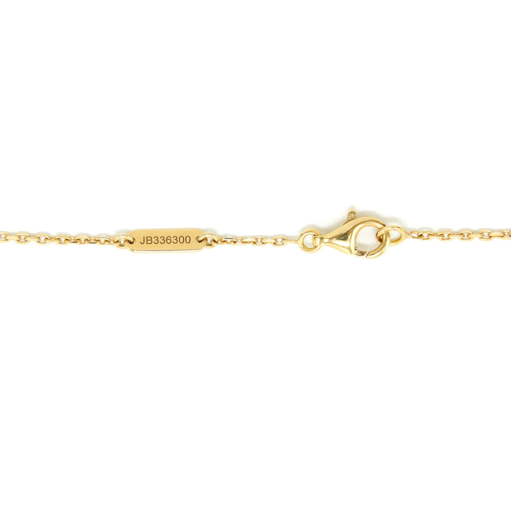 VAN CLEEF & ARPELS VINTAGE ALHAMBRA ONYX AND YELLOW GOLD NECKLACE