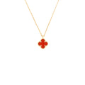 VAN CLEEF AND ARPELS SWEET ALHAMBRA PENDANT, CARNELIAN ROSE GOLD