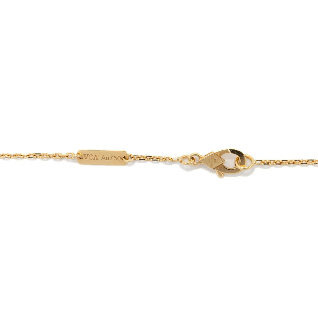 VAN CLEEF & ARPELS VINTAGE ALHAMBRA PENDANT CARNELIAN ROSE GOLD