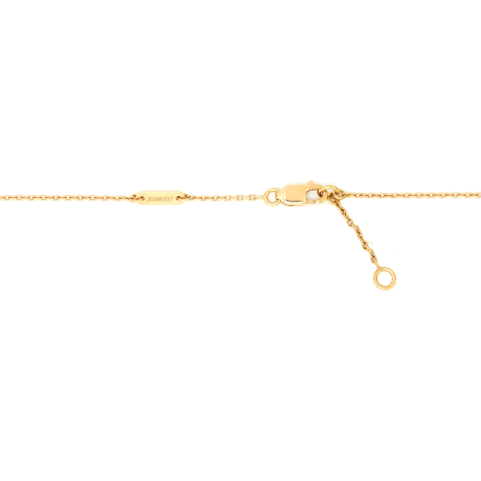VAN CLEEF AND ARPELS SWEET ALHAMBRA PENDANT, CARNELIAN ROSE GOLD