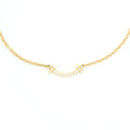 TIFFANY SMILE BRACELET YELLOW GOLD WITH DIAMONDS