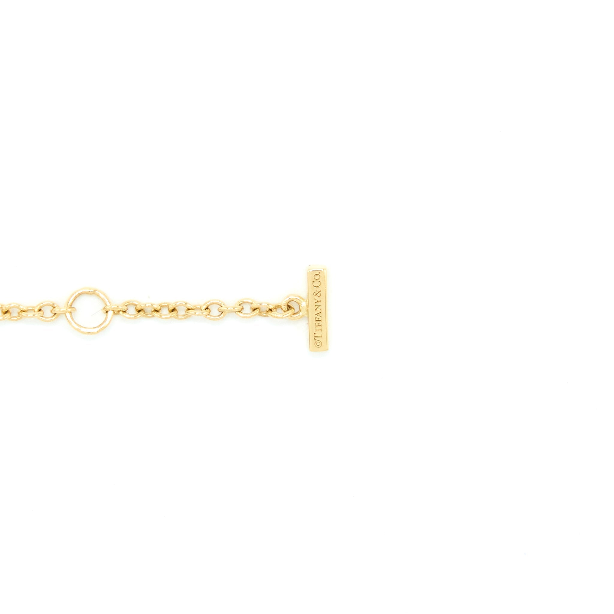 TIFFANY SMILE BRACELET YELLOW GOLD WITH DIAMONDS