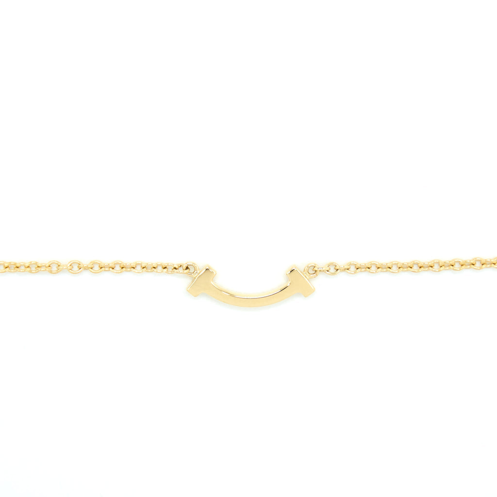 TIFFANY SMILE BRACELET YELLOW GOLD WITH DIAMONDS