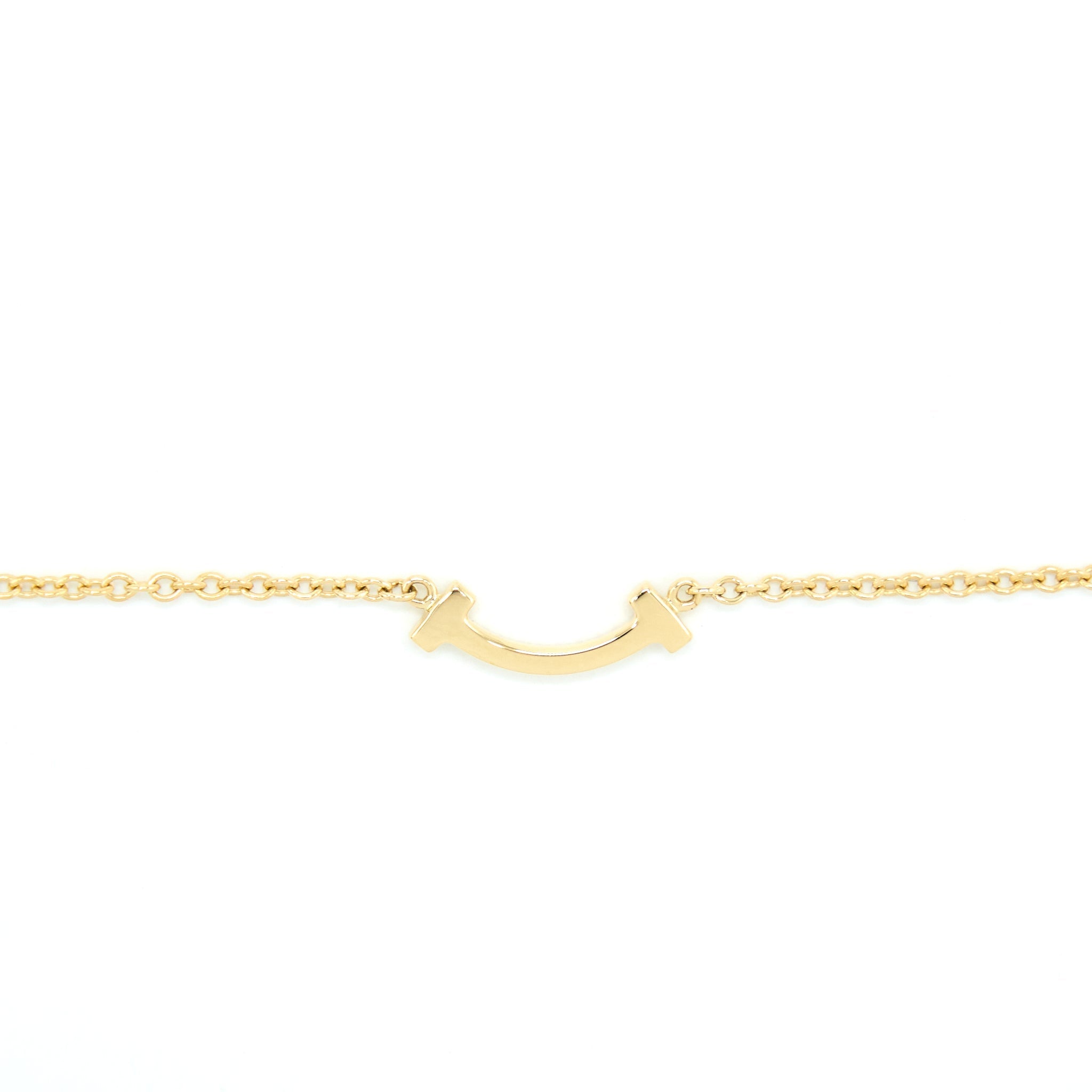 TIFFANY SMILE BRACELET YELLOW GOLD WITH DIAMONDS