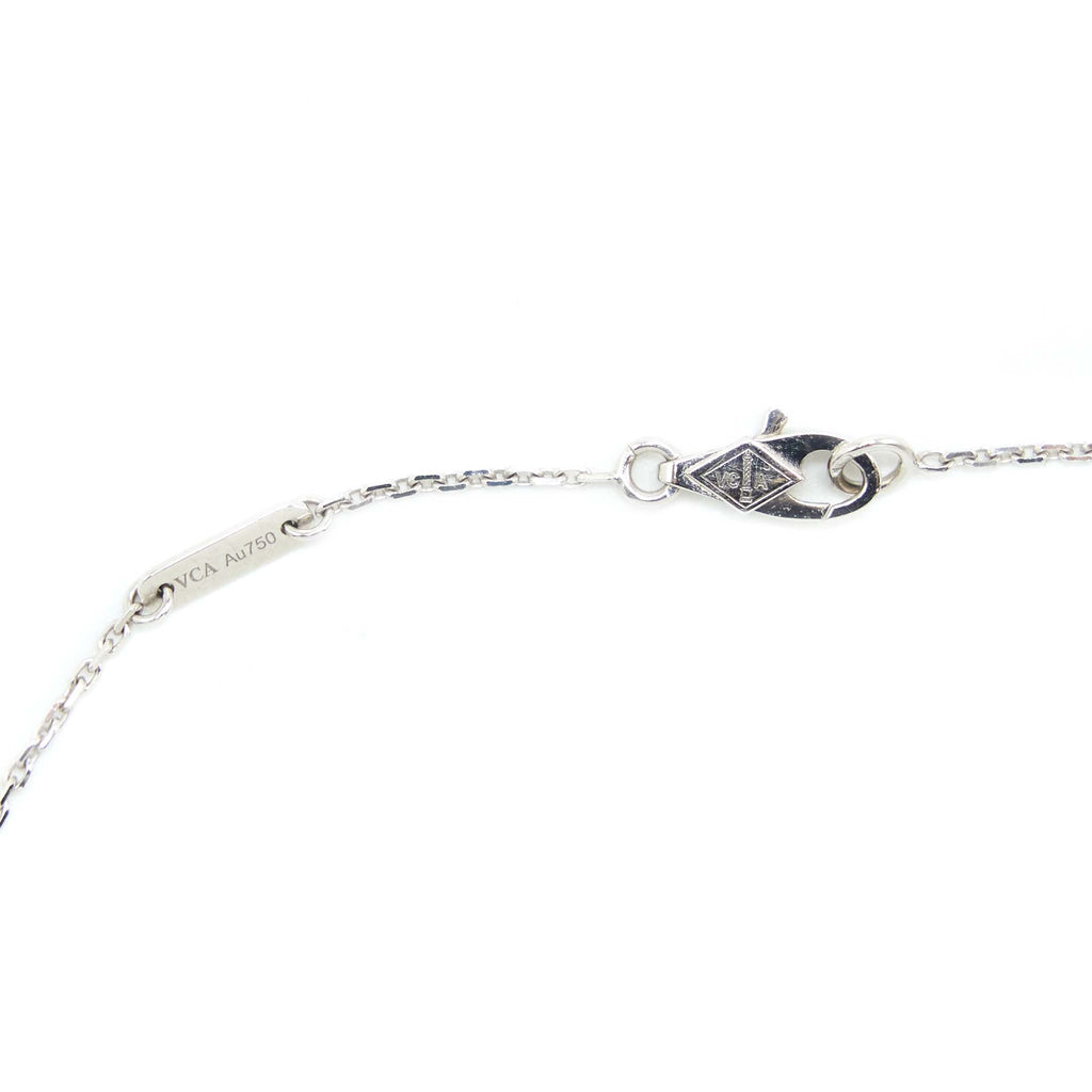VAN CLEEF & ARPELS SWEET ALHAMBRA PENDANT WHITE GOLD DIAMONDS