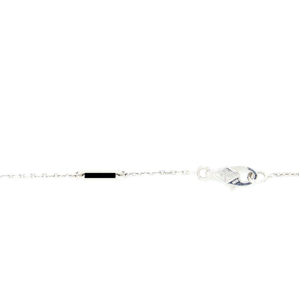 VAN CLEEF & ARPELS SWEET ALHAMBRA PENDANT WHITE GOLD DIAMONDS