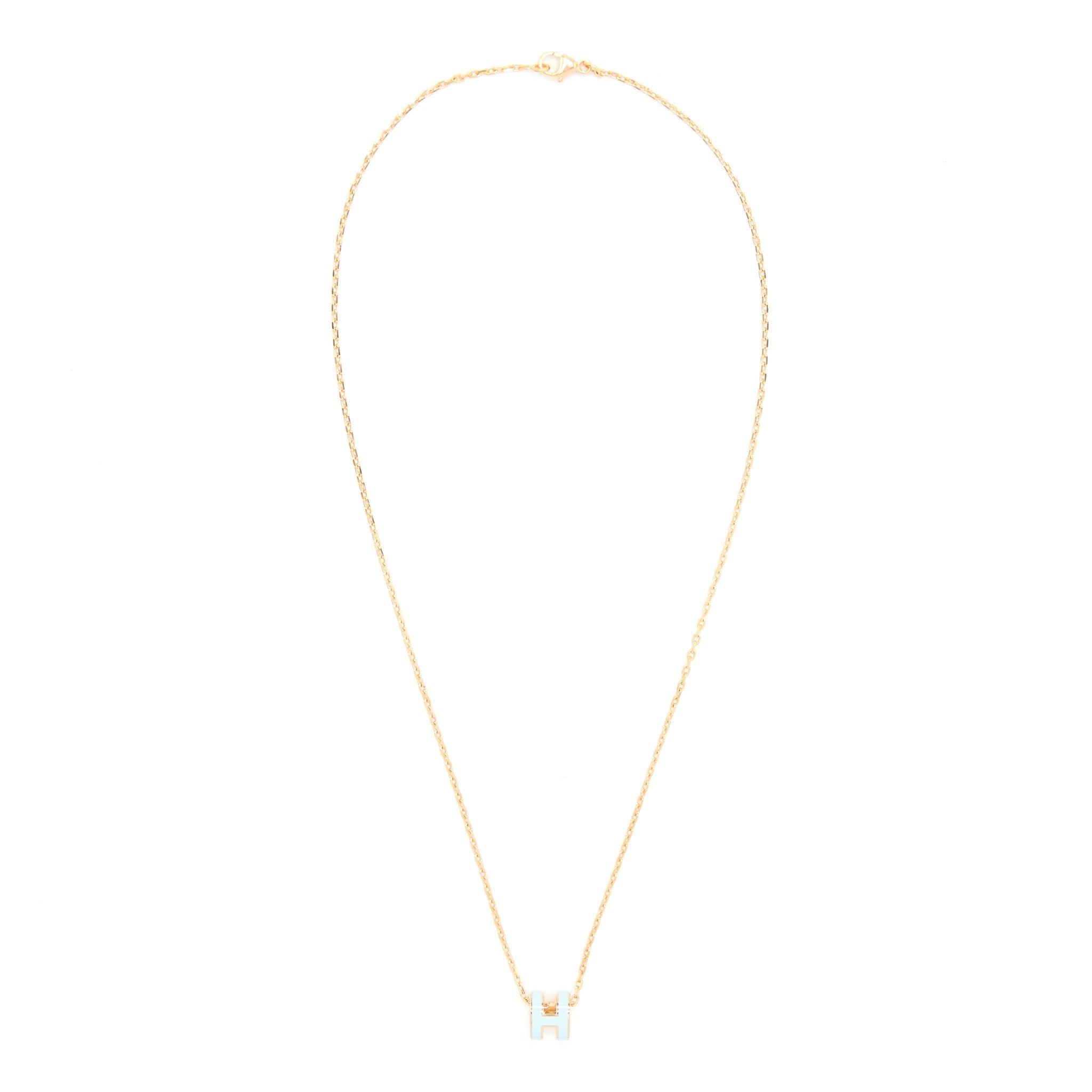 HERMES MINI POP H PENDANT BLUE ZEPHYR RGHW