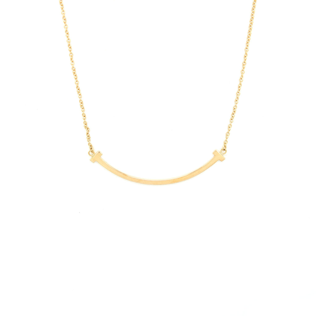 TIFFANY T SMILE PEDANT ROSEGOLD