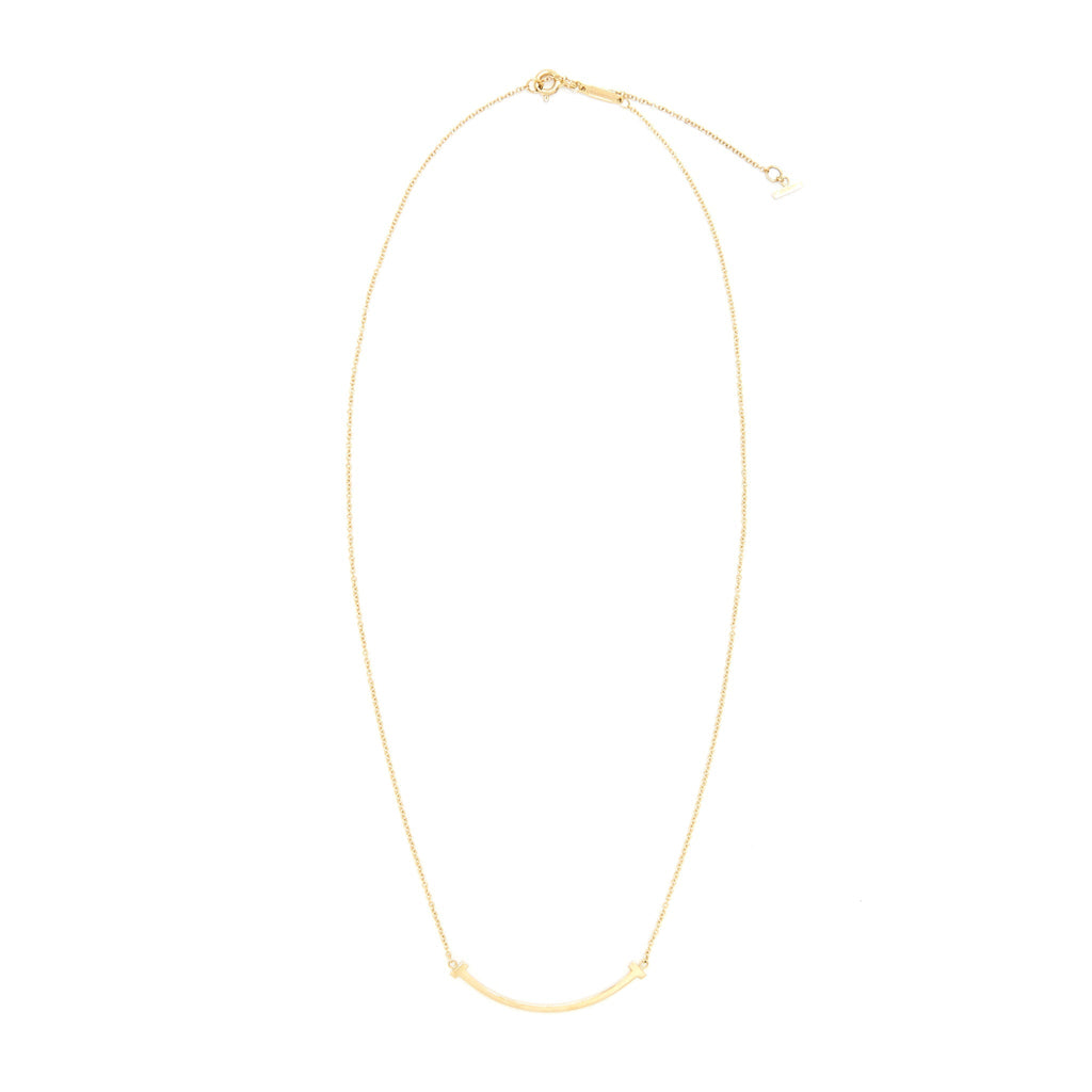 TIFFANY T SMILE PEDANT ROSEGOLD