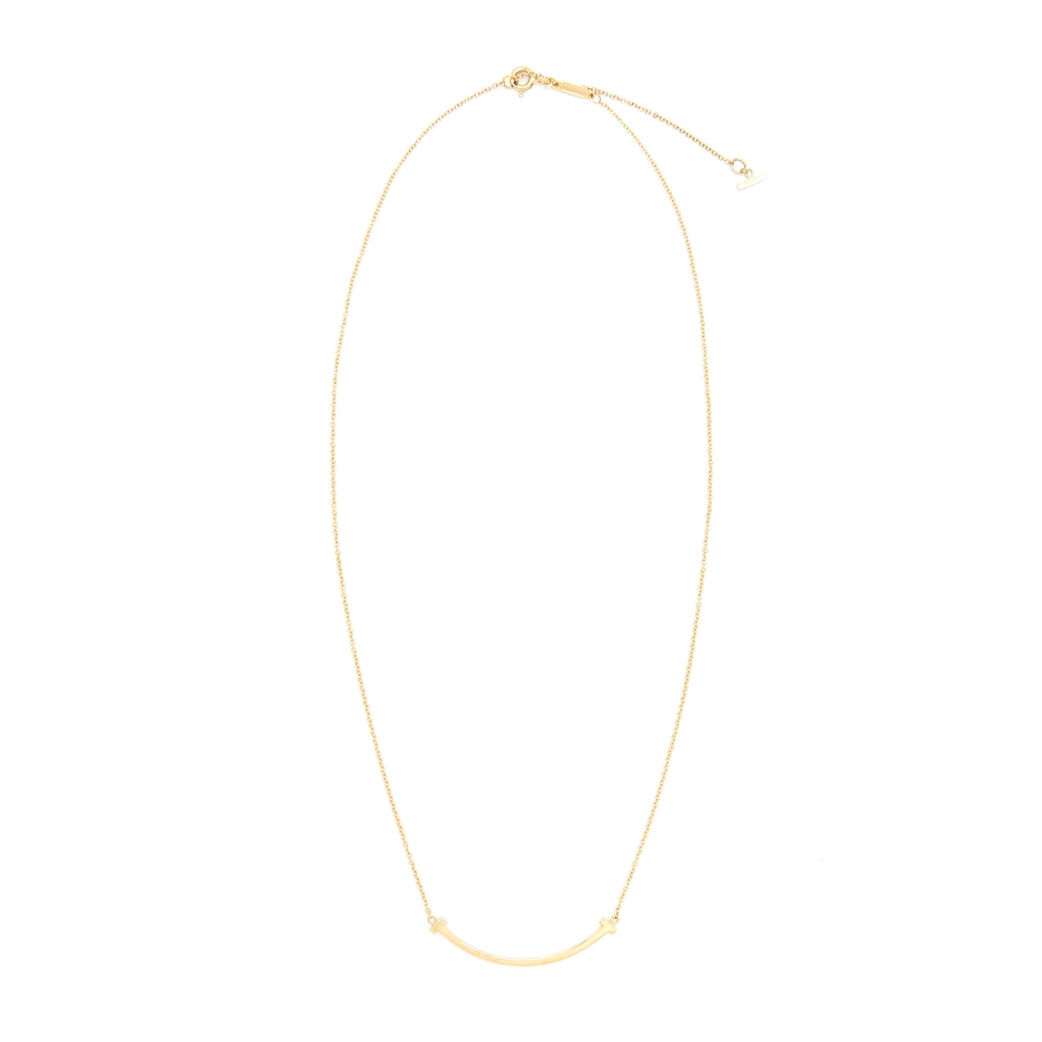 TIFFANY T SMILE PEDANT ROSEGOLD
