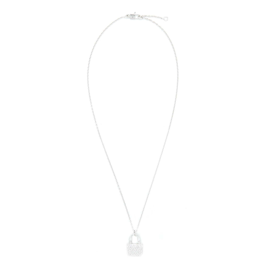 HERMES AMULETTE CONSTANCE PENDANT WHITE GOLD DIAMONDS
