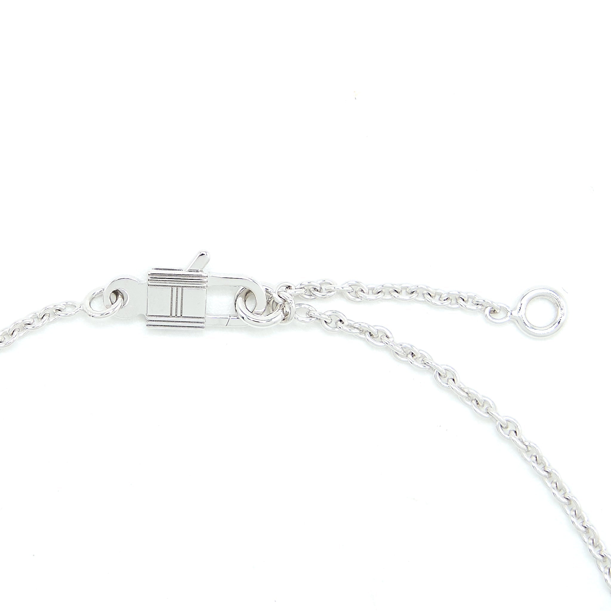 HERMES AMULETTE CONSTANCE PENDANT WHITE GOLD DIAMONDS